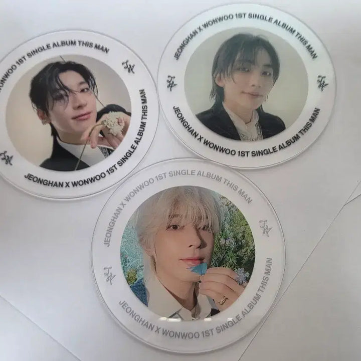 [BUNJANG] Seventeen Jeonghan x Wonwoo THIS MAN Album POB Cup Coaster / 세븐틴 정한X원우 디스맨 THIS MAN 앨범 특전 컵 코스터