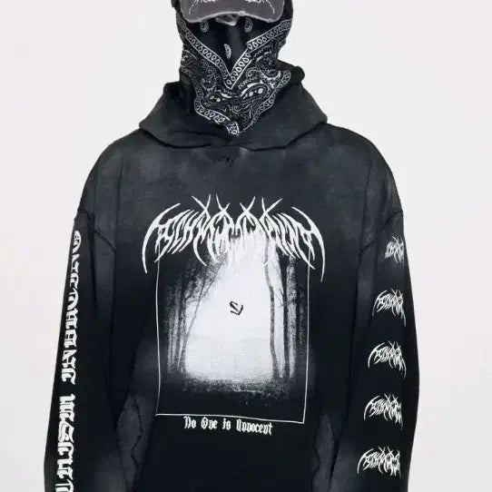 [BUNJANG] Skizminducing Washed Hoodie / 스키즘인듀싱 후드티