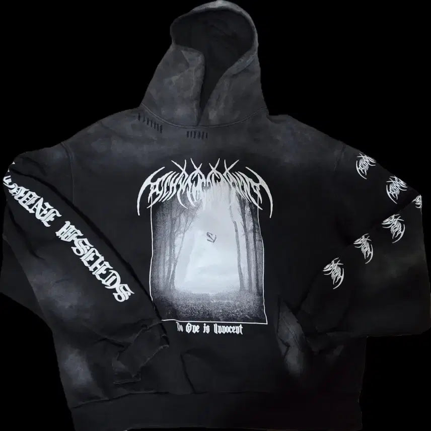 [BUNJANG] Skizminducing Washed Hoodie / 스키즘인듀싱 후드티
