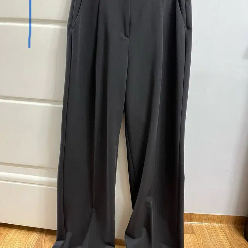 [BUNJANG] Wonlog WONT Pin Tucked Slacks Charcoal Bundle Set / 원로그 자체제작 슬랙스 차콜 XS 2장 일괄