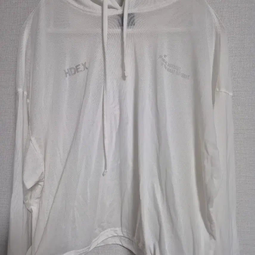 [BUNJANG] HDEX White Crop Hoodie M / HDEX 화이트 크롭 후드티 M