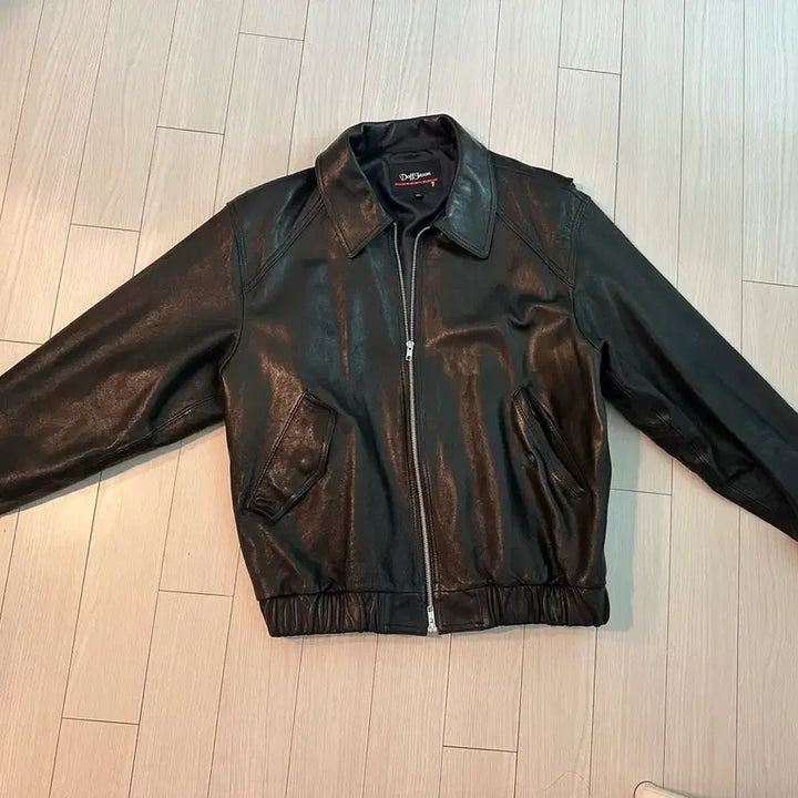 [BUNJANG] Dopejason Premium Lambskin Bomber Jacket XL / 도프제이슨 프리미엄 베지터블 램스킨 보머 가죽 자켓 XL