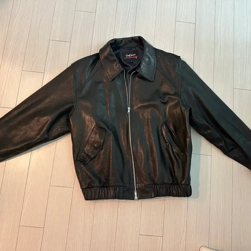 [BUNJANG] Dopejason Premium Lambskin Bomber Jacket XL / 도프제이슨 프리미엄 베지터블 램스킨 보머 가죽 자켓 XL