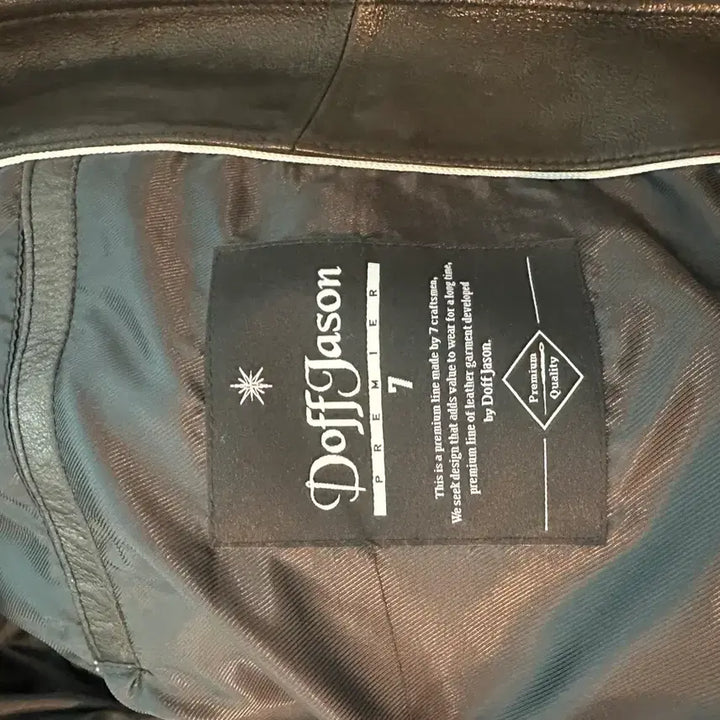 [BUNJANG] Dopejason Premium Lambskin Bomber Jacket XL / 도프제이슨 프리미엄 베지터블 램스킨 보머 가죽 자켓 XL