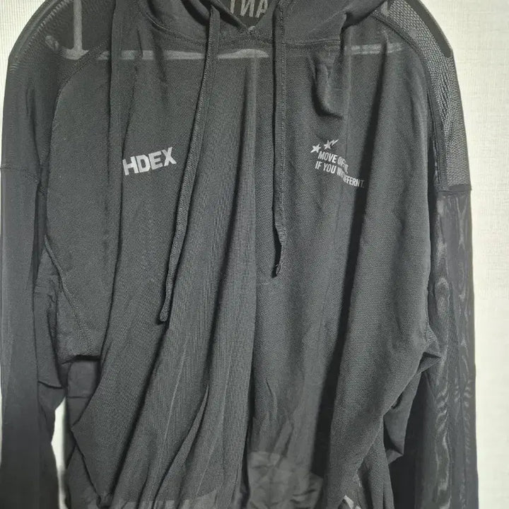 [BUNJANG] HDEX Black Crop Hoodie M / HDEX 블랙 크롭 후드티 M