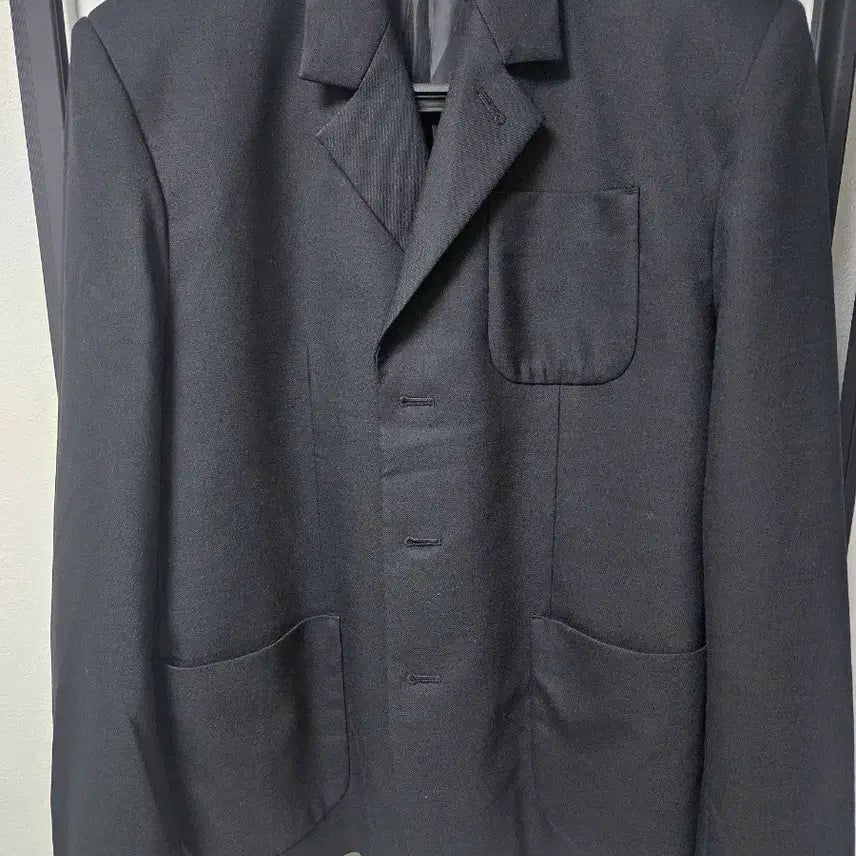 [BUNJANG] Q Cumbers 3-Button Jacket (Black) / 큐컴버스 (Q Cumbers) / 3버튼 자켓 (블랙) / 4 사이즈