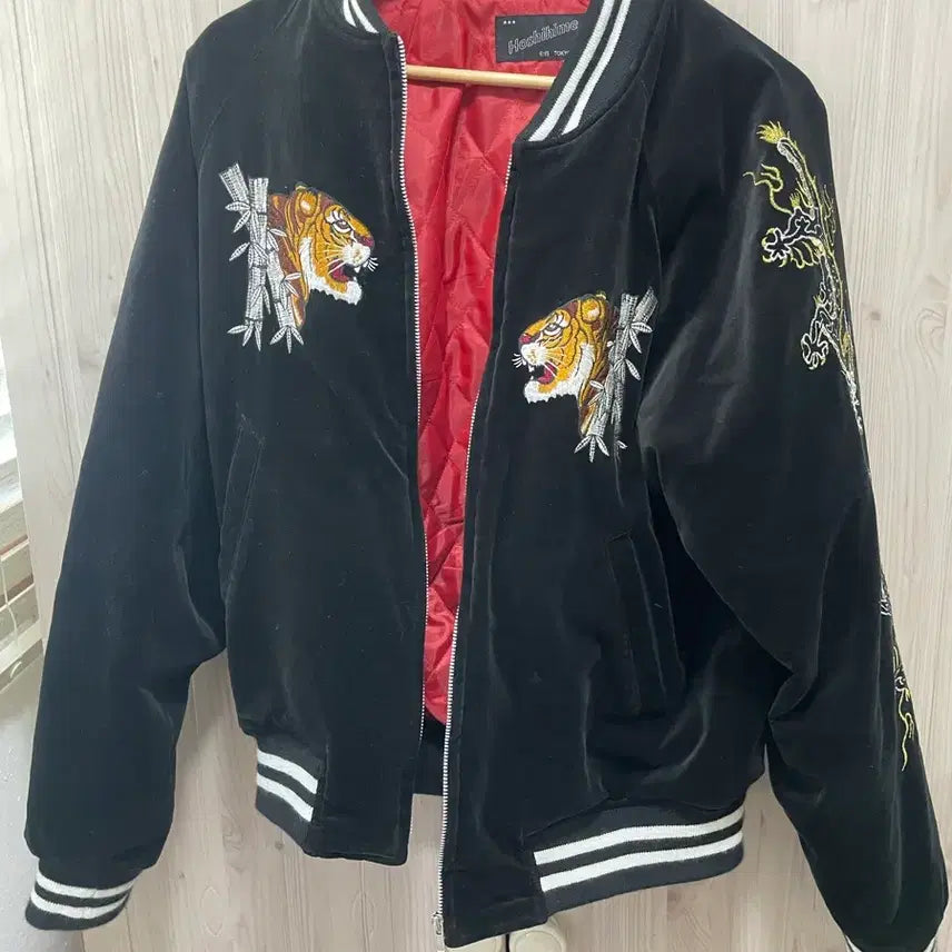 [BUNJANG] Hoshihime Velvet Tiger Jacket LL / 호시히메 스카쟌 벨벳 타이거 LL