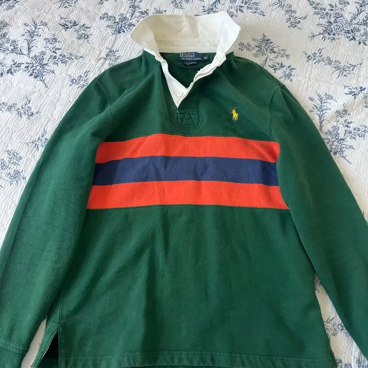 [BUNJANG] Polo Ralph Lauren Green Rugby T-Shirt / 폴로 랄프로렌 그린 럭비 티셔츠