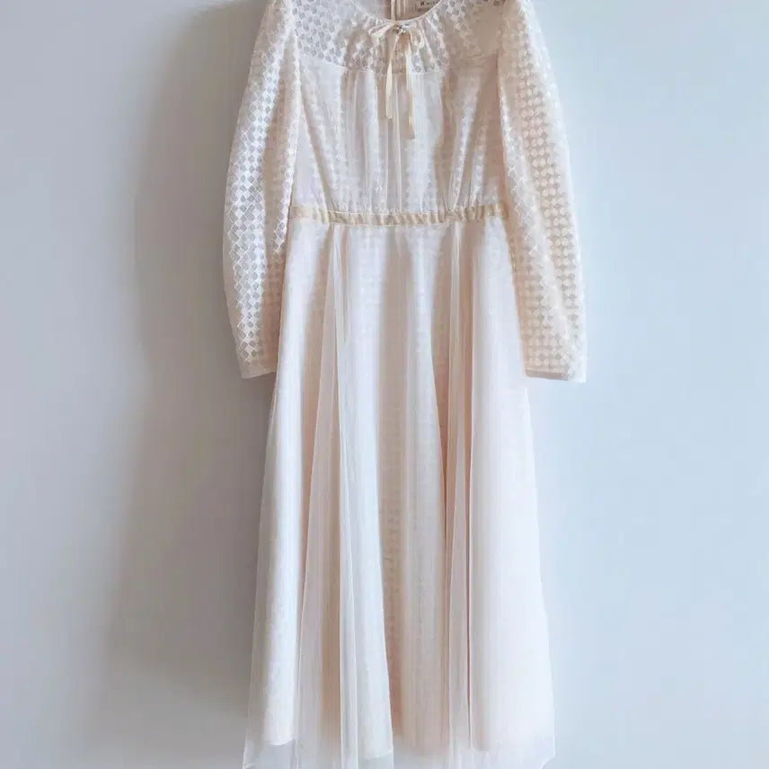 [BUNJANG] Misha Lace Mesh Long Dress / 미샤 레이스망사  롱 원피스