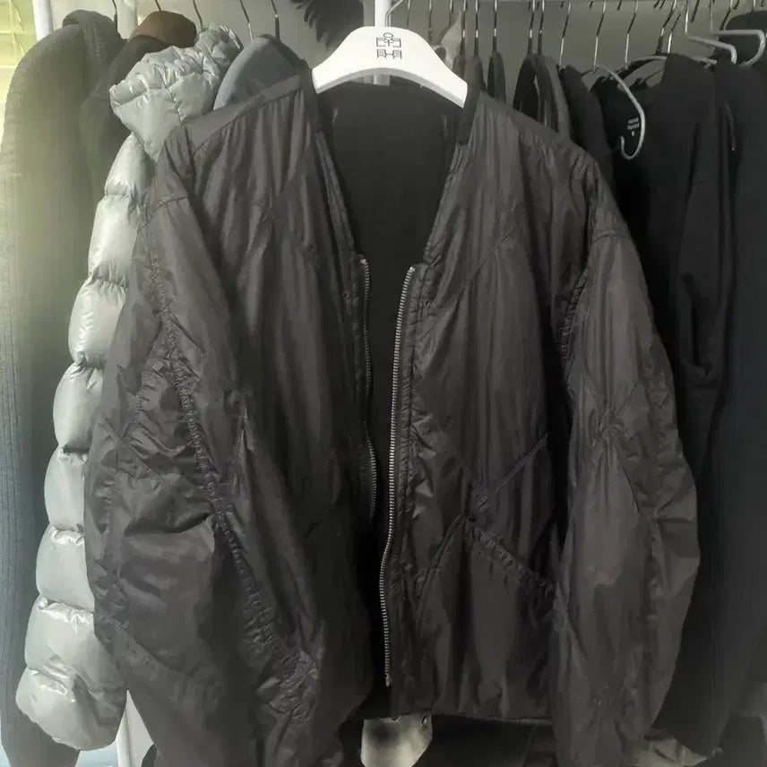 [BUNJANG] Polytelu Silk Linen Liner &amp; Rhombus Charcoal Jacket / [2] 폴리테루 실크 린넨 라이너 &amp; 롬버스 차콜