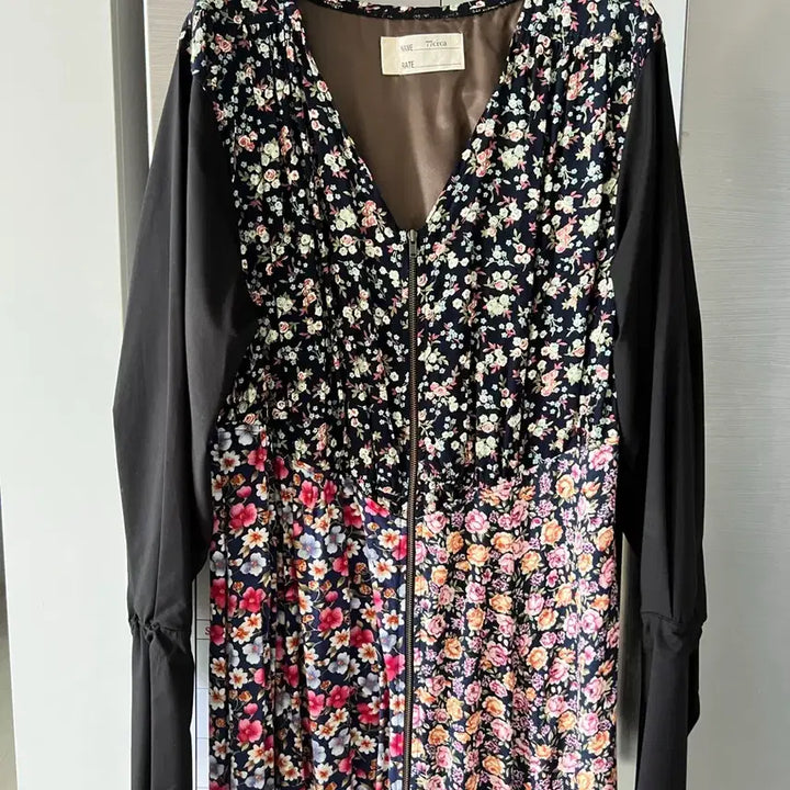 [BUNJANG] 77crca Floral Pattern Long Sleeve Dress / 77crca꽃무늬 롱 원피스