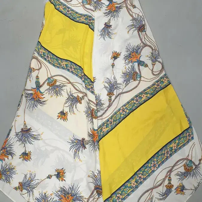 [BUNJANG] Zara Yellow Pattern Long Dress / 자라 패턴 롱 원피스 옐로우