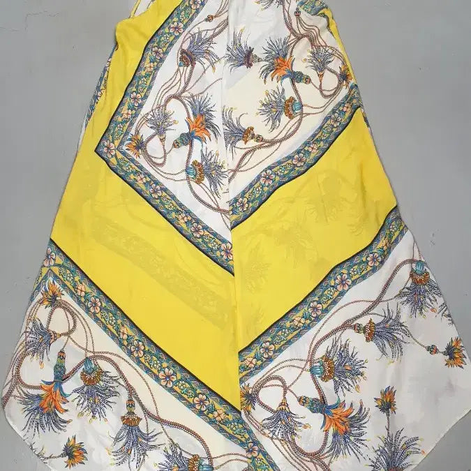 [BUNJANG] Zara Yellow Pattern Long Dress / 자라 패턴 롱 원피스 옐로우