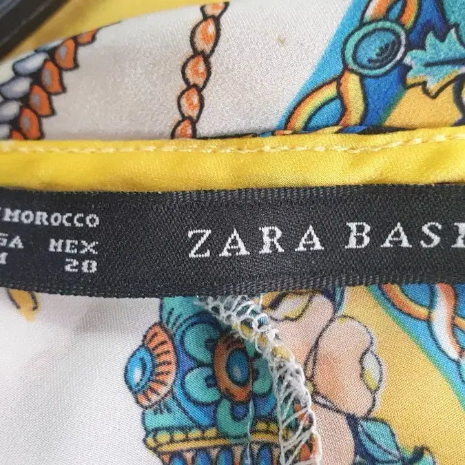 [BUNJANG] Zara Yellow Pattern Long Dress / 자라 패턴 롱 원피스 옐로우