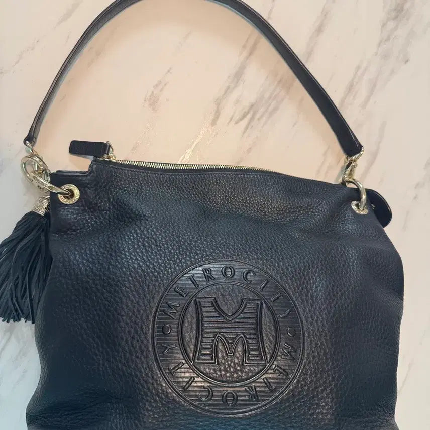 [BUNJANG] Metsirolcity Leather Shoulder Bag / 메트로시티 가죽 숄더백