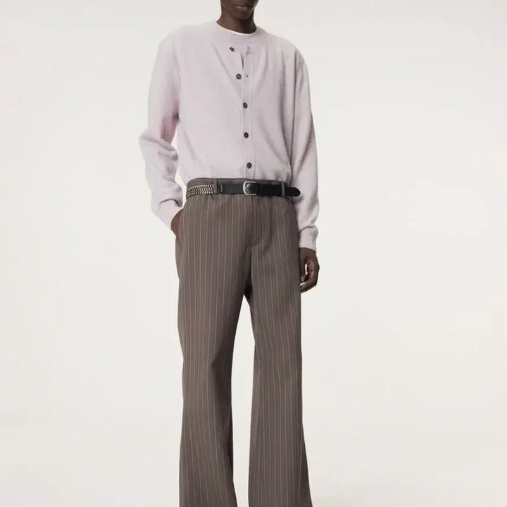 [BUNJANG] RECTO 25FW Vintage Stripe Flare Pants / 렉토 25FW 빈티지 스트라이프 플레어 팬츠 세피아 그레이 L 팝니다.