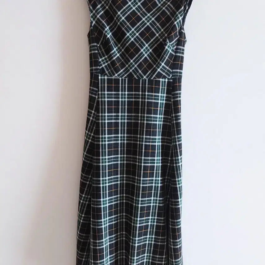 [BUNJANG] Check Pattern Long Dress / 체크 패턴 롱 원피스