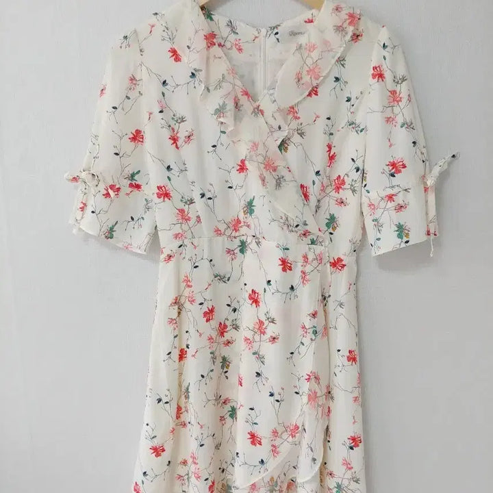 [BUNJANG] Roem Floral Chiffon Dress / [로엠] 화사한 플라워 쉬폰 원피스 (S)