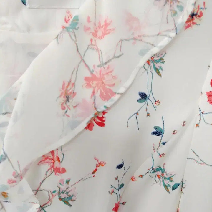 [BUNJANG] Roem Floral Chiffon Dress / [로엠] 화사한 플라워 쉬폰 원피스 (S)