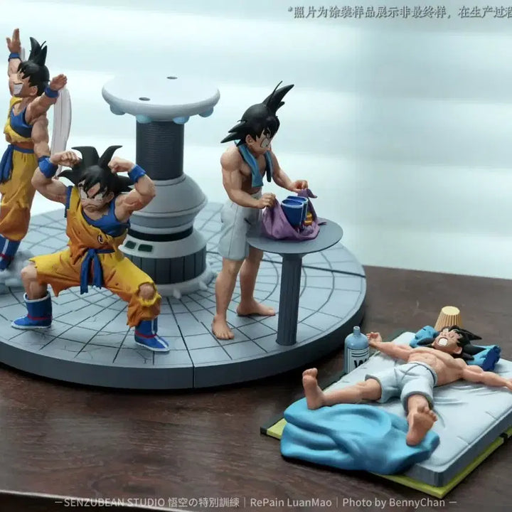 [BUNJANG] SenzuBean Studio Dragon Ball Goku Spaceship Training Scene 4-Type Resin Statue / 드래곤볼 레진 -  SenzuBean Studio 오공 우주선 훈련씬4종