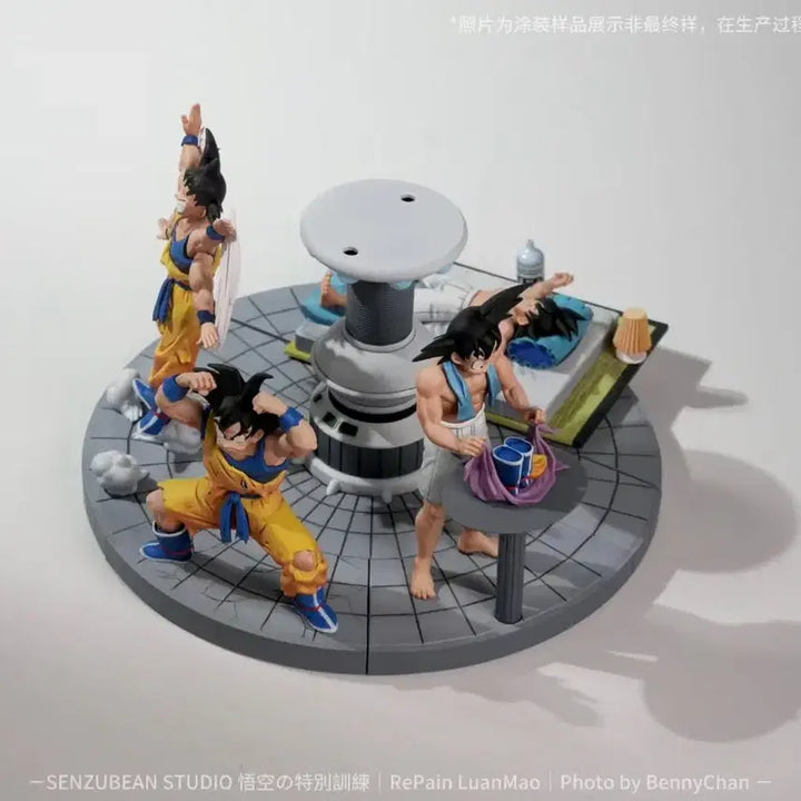 [BUNJANG] SenzuBean Studio Dragon Ball Goku Spaceship Training Scene 4-Type Resin Statue / 드래곤볼 레진 -  SenzuBean Studio 오공 우주선 훈련씬4종