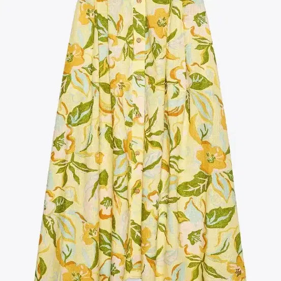 [BUNJANG] Zara Linen Flower Skirt / 자라 린넨 플라워 스커트 동남아, 휴가, 휴양지