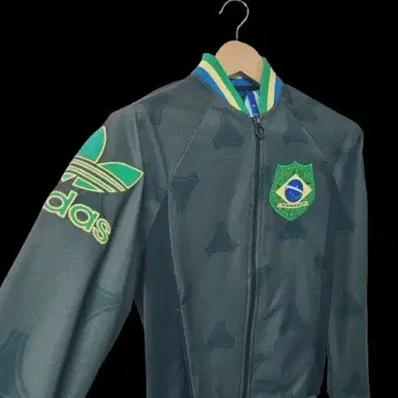 [BUNJANG] Adidas OG Brazil Track Top Jacket / 남성 아디다스 OG 불꽃 브라질 트랙탑 져지 저지 집업 트레이닝복
