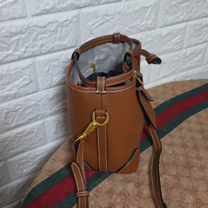 [BUNJANG] Brown Bucket Bag Crossbody Bag / 버킷백 브라운 크로스백