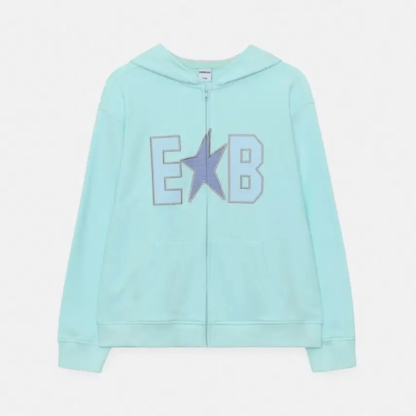 [BUNJANG] EN BLUES Waffle Patch Hoodie Zip-Up Mint / 엔조블루스 와플 패치 후디 후드집업 민트