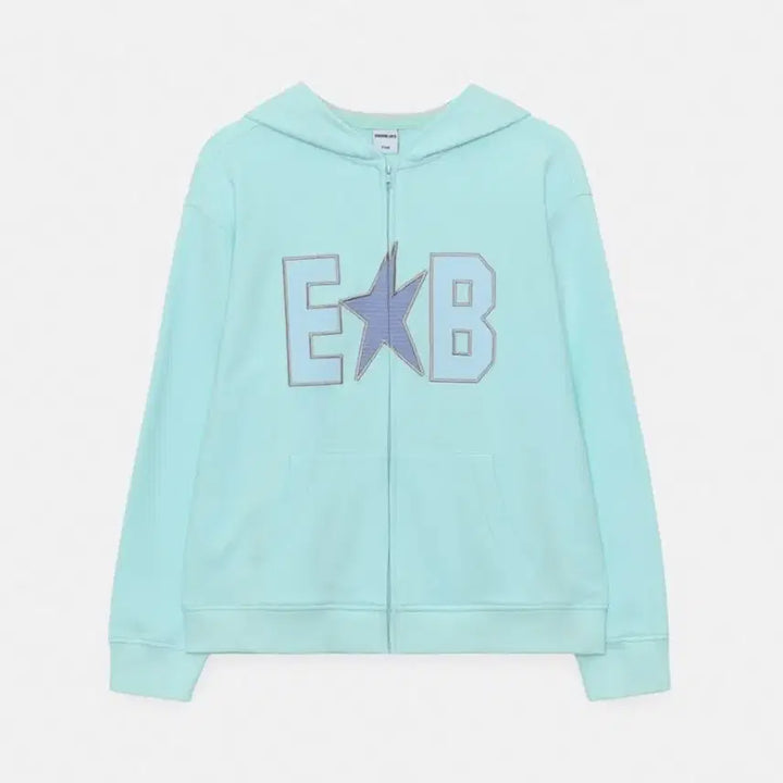 [BUNJANG] EN BLUES Waffle Patch Hoodie Zip-Up Mint / 엔조블루스 와플 패치 후디 후드집업 민트