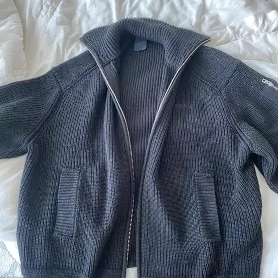 [BUNJANG] Juun.J MA-1 Pocket Full Zip High Neck Cardigan L / 준지25FW MA-1포켓 풀집업 하이넥 가디건 L사이즈팝니다!