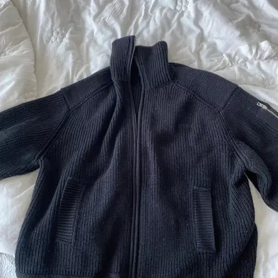 [BUNJANG] Juun.J MA-1 Pocket Full Zip High Neck Cardigan L / 준지25FW MA-1포켓 풀집업 하이넥 가디건 L사이즈팝니다!