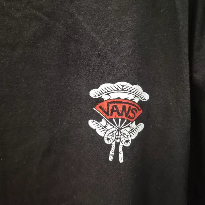 [BUNJANG] Vans Black Logo T-shirt (Large) / VANS 블랙 로고 반팔티 라지 100사이즈