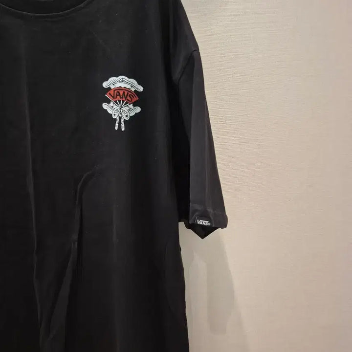 [BUNJANG] Vans Black Logo T-shirt (Large) / VANS 블랙 로고 반팔티 라지 100사이즈
