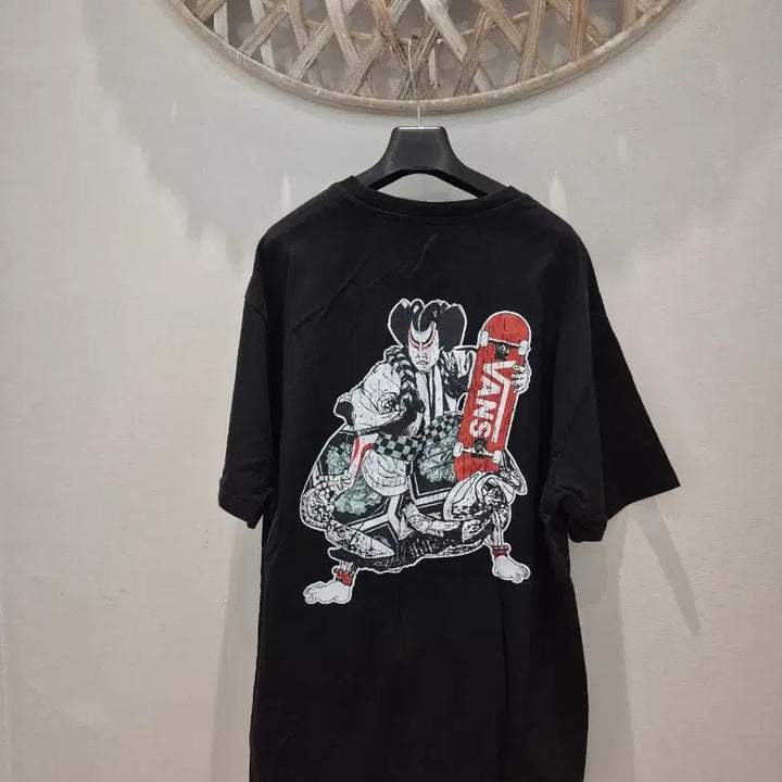 [BUNJANG] Vans Black Logo T-shirt (Large) / VANS 블랙 로고 반팔티 라지 100사이즈