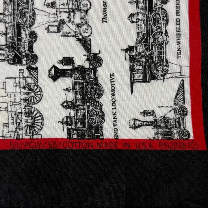 [BUNJANG] 80s Locomotive Print Bandana / 80s 기관차 프린트 반다나