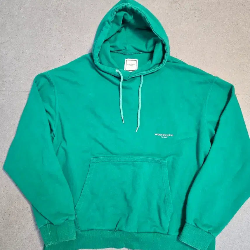 [SOLD OUT] 우영미 그린 플라워 후드티 100사이즈