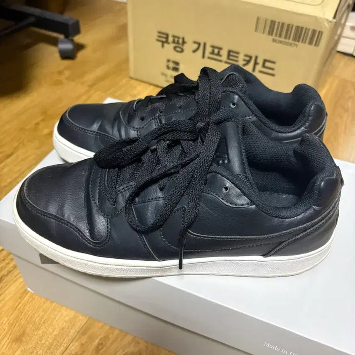 [BUNJANG] Nike Evernon Low Black Sneakers / 나이키 에버논 로우 블랙 245