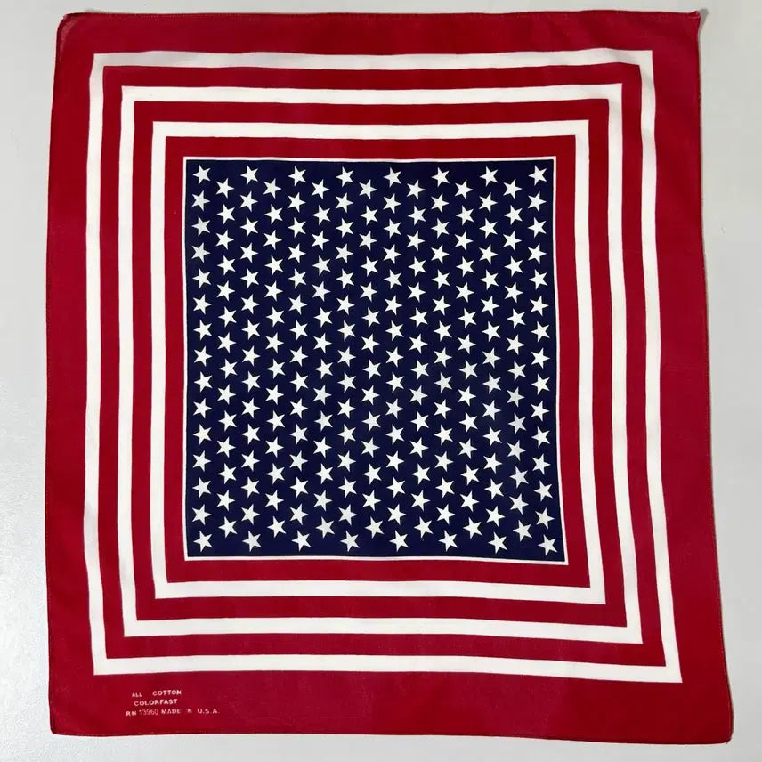 [BUNJANG] 1980s American Flag Bandana / 80s 성조기 반다나
