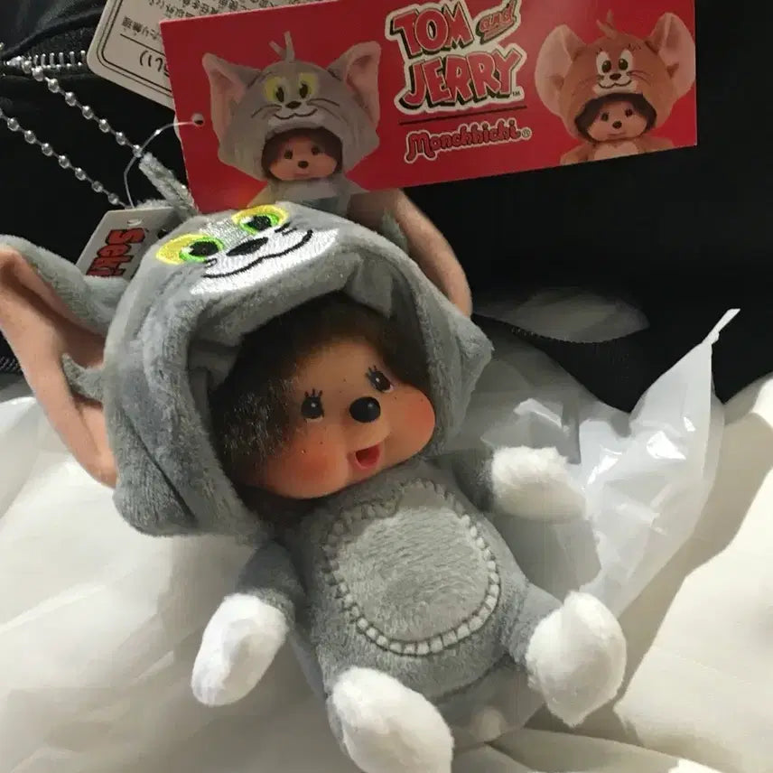 [BUNJANG] Tom and Jerry Monchhichi Keychain / 톰과 제리 몬치치 키체인