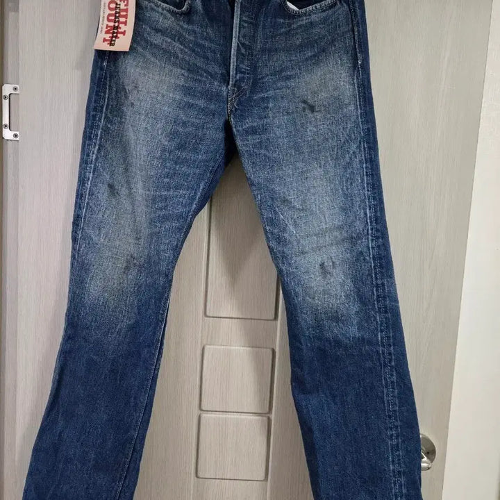 [BUNJANG] Full Count 1344-0105 More Than Real Wide Denim Jeans / 풀카운트 1344-0105 모어 댄 리얼 와이드 데님 인디고 블루