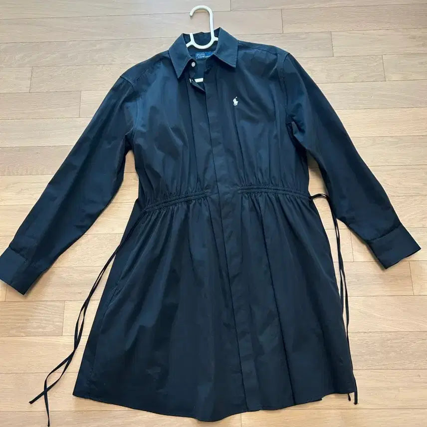[SOLD OUT] 새상품) 폴로 랄프로렌 블랙 셔츠 드레스(코튼 드로코드 셔츠드레스)