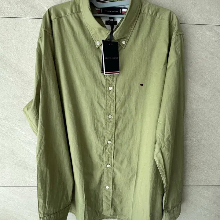 [BUNJANG] Tommy Hilfiger Regular Fit Shirt - Green (L) / 타미힐피거 셔츠 L 새제품