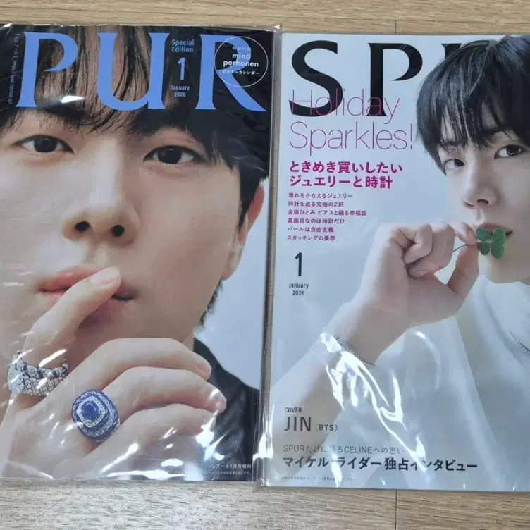 [BUNJANG] BTS Jin SPUR Magazine Set / 새것)BTS 진 SPUR 잡지 2권(배송비포함)