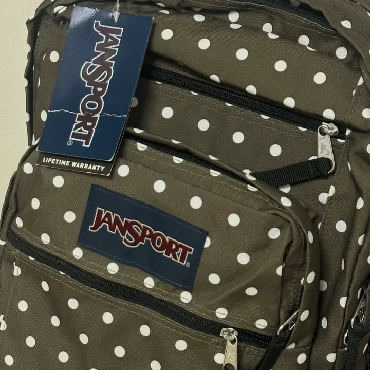 [BUNJANG] JanSport Backpack Khaki Dot / (새상품)잔스포츠 백팩 카키 도트
