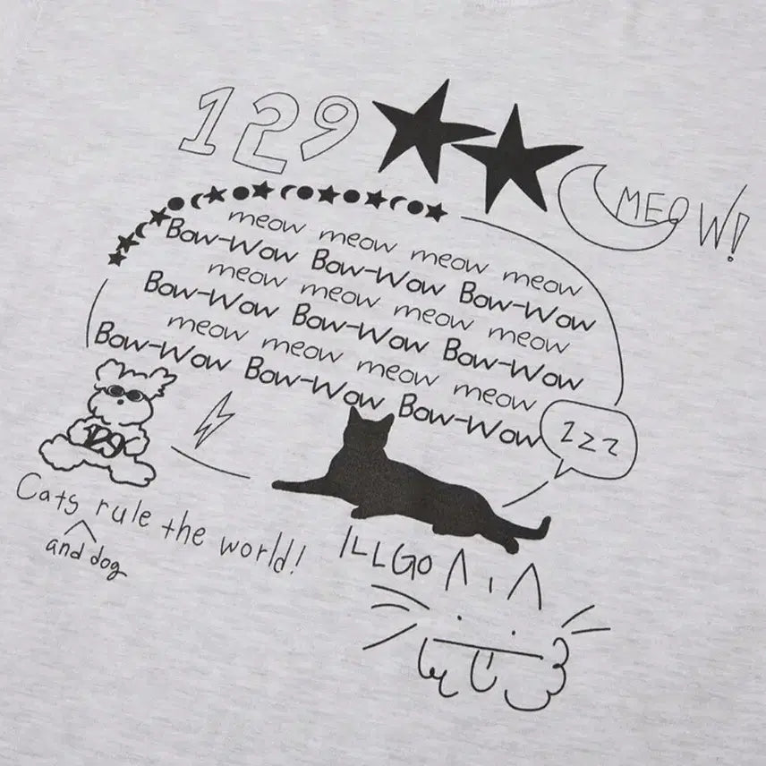 [BUNJANG] Il Lago Cat Short Sleeve T-shirt / [새상품] 정가 48000원 일리고 고양이 반팔 티셔츠