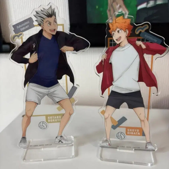 [BUNJANG] Haikyuu Hinata &amp; Bokuto Acrylic Stand Set / 하이큐 히나타 보쿠토 아크릴 스탠드