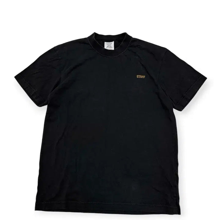 [BUNJANG] VETEMENTS Staff Black T-Shirt / 베트멍 스테프 블랙 반팔 티셔츠