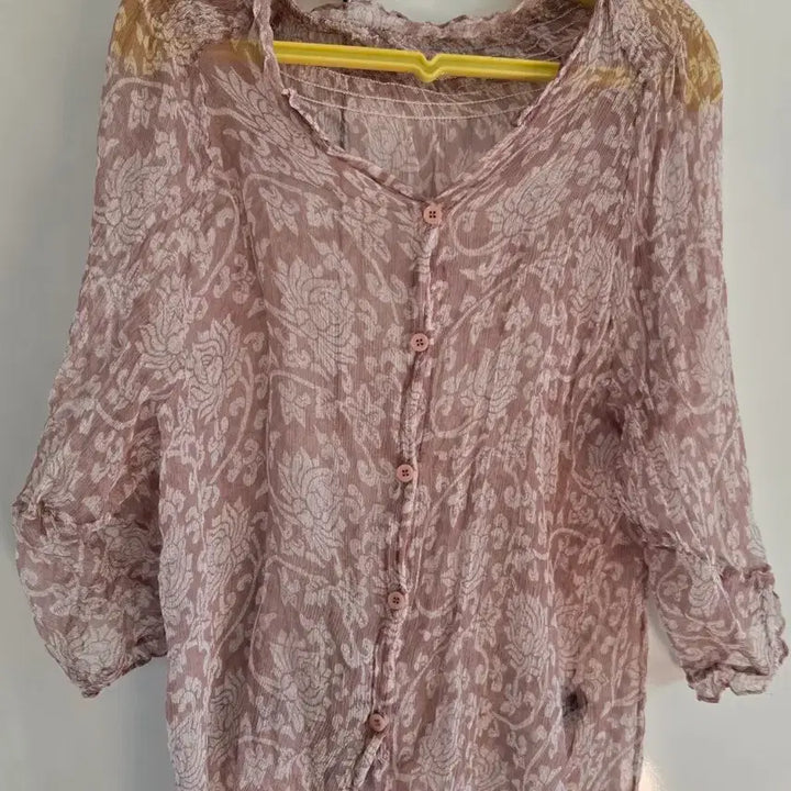 [BUNJANG] Sisleley Flower Pattern Blouse / 시슬리 플라워 패턴 블라우스(무배)