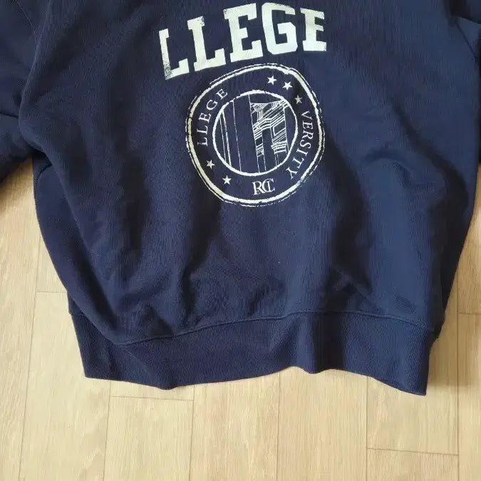 [BUNJANG] RECTO Cropped Sweatshirt Navy / 렉토 크롭 맨투맨 네이비